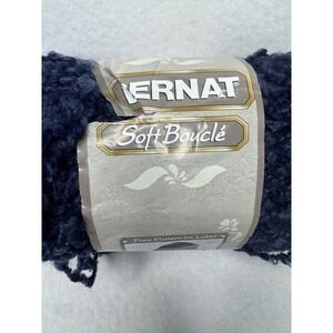 Bernat Soft Bouclé Yarn Blue Shades 5 oz Acrylic Blend Skein